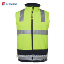 Custom Waterproof Hi Vis 3M Scotchlite Safety Vest with Internal Mobile Pocket